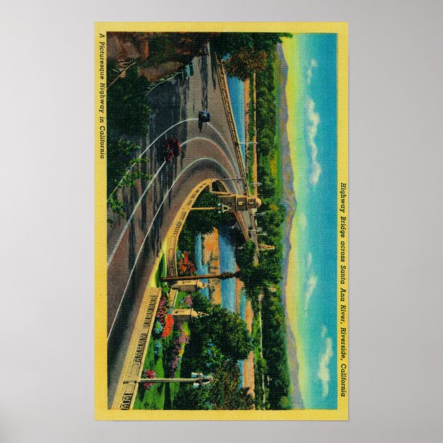 Affiches Pont routier sur la rivière Père Noël Ana (Devant)