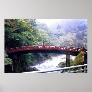 Affiches Pont Shinkyo, Nikko, Japon