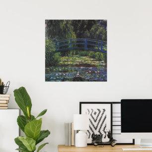 Affiches Pont sur le bassin aux nymphéas par Claude Monet