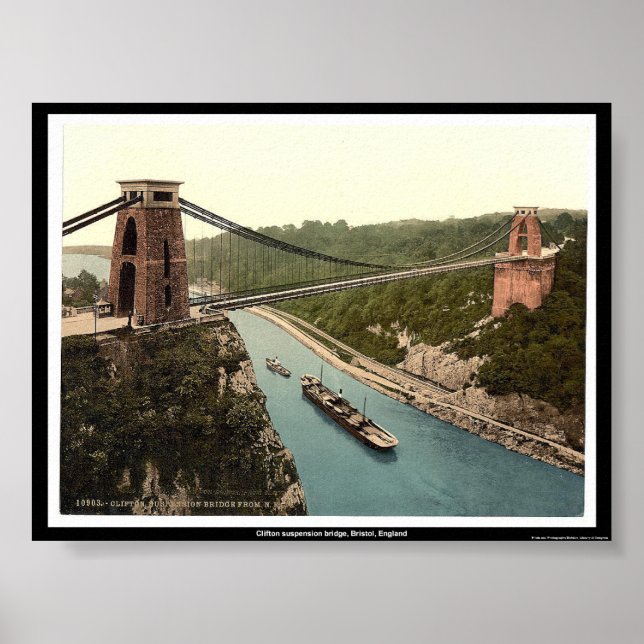 Affiches Pont suspendu Clifton, Bristol, Angleterre (Devant)