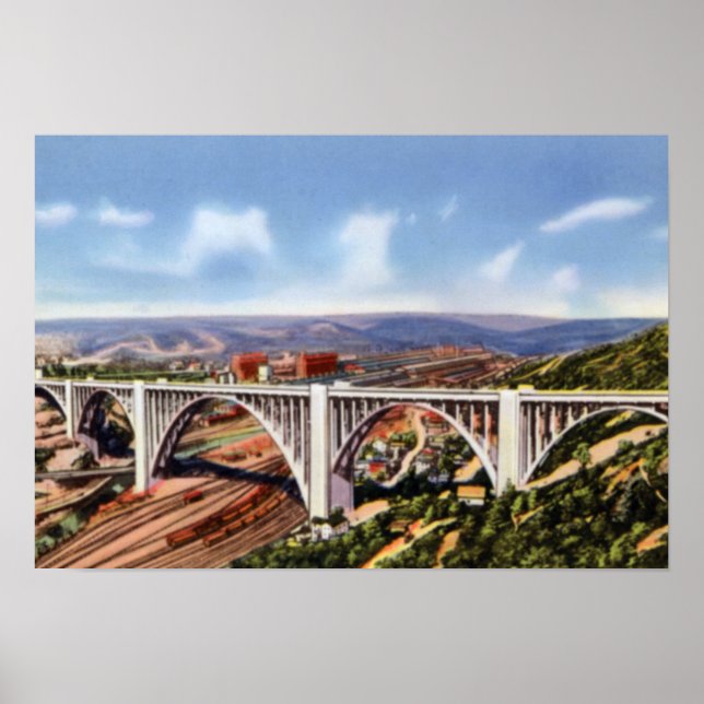 Affiches Pont Westinghouse Pittsburgh Pennsylvanie (Devant)