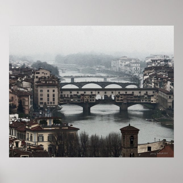 Affiches Ponts de Florence Italie (Devant)