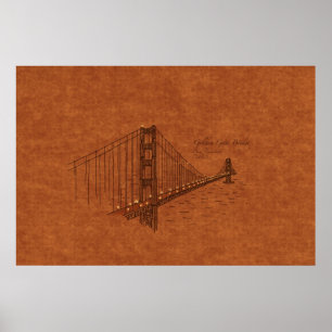 Affiches Ponts : Golden Gate, Etats-Unis