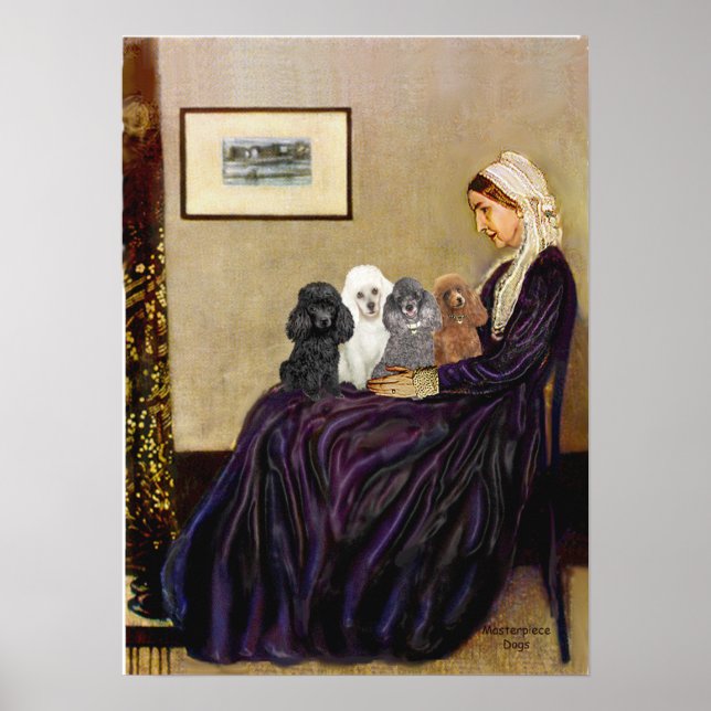 Affiches Poodles (quatre) - La mère de Whistler (Devant)