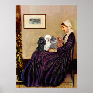 Affiches Poodles (quatre) - Whistlers Mother