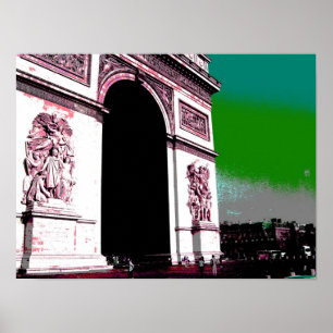 Affiches Pop Art Arc de Triomphe