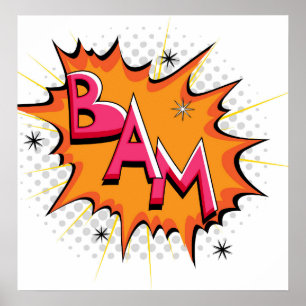 Affiches Pop Art Comic Bam !