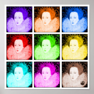 Affiches Pop Art Elizabeth I