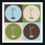 Affiches Pop Art Golf<br><div class="desc">Pop Art Golf. Obtenez ce design amusant avec votre passe-temps,  votre occupation ou votre obsession sur de grands t-shirts,  autocollants et bien plus encore. Ils font aussi de grands cadeaux !</div>