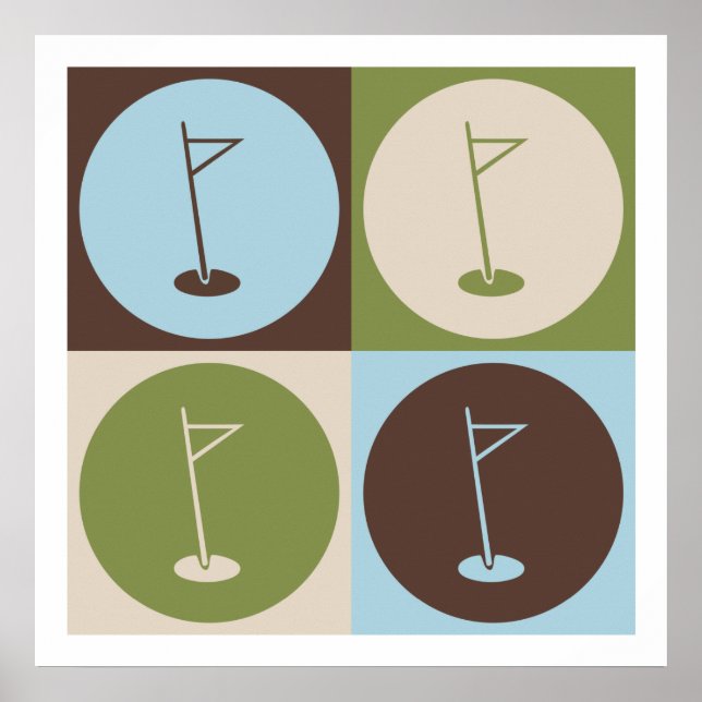 Affiches Pop Art Golf (Devant)