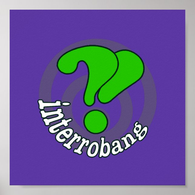Affiches Pop Art Interrobang (Blurple) (Devant)