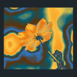 Affiches Pop Art Jaune Fleur de Cosmos<br><div class="desc">Pop Art Belle Fleur de Cosmos Jaune</div>