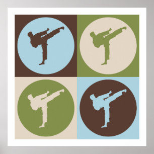 Affiches Pop Art Karate
