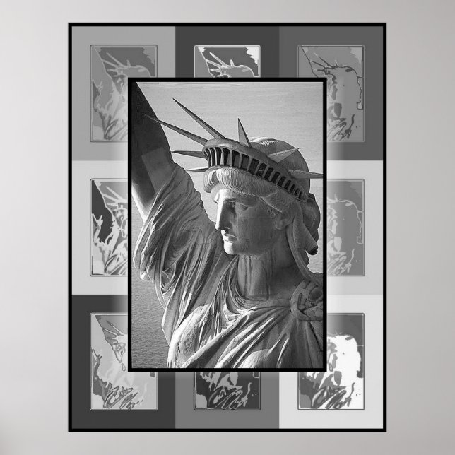 Affiches Pop Art Lady Liberty (Devant)