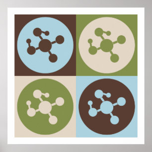 Affiches Pop Art Polymer Chimie