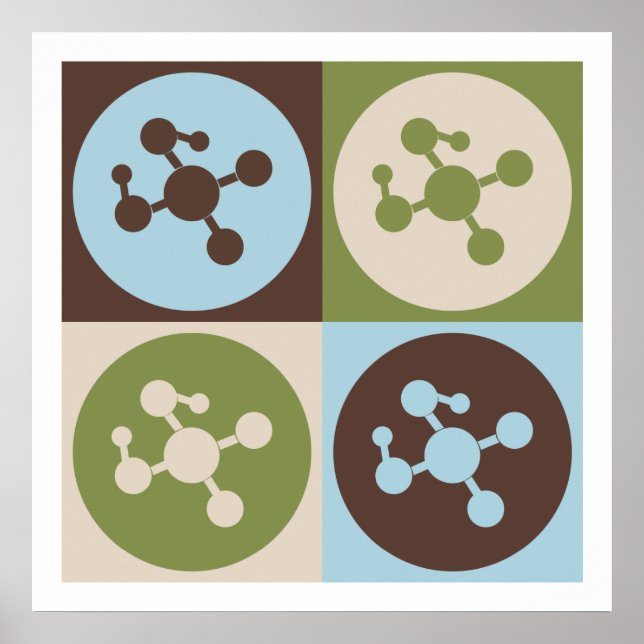 Affiches Pop Art Polymer Chimie (Devant)