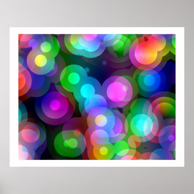 Affiches Pop Art Random Cercles Concentric 02 (Devant)