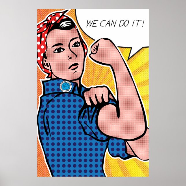 Affiches Pop Art Rosie le Riveter Nous pouvons le faire! Po (Devant)