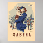 Affiches Pop art Sabena Ex Belgian Airlines<br><div class="desc">Taille standard disponible (en pouces ou cm), contactez-nous. Son propre travail de pièces vectorielles en quatre couleurs inspiré d'une carte postale vintage de Sabena, qui a été la compagnie aérienne nationale de Belgique de 1923 à 2001, jusqu'à ce qu'elle fasse faillite. Note : il s'agit d'une oeuvre nouvellement créée, pas...</div>