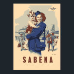 Affiches Pop art Sabena Ex Belgian Airlines<br><div class="desc">Taille standard disponible (en pouces ou cm), contactez-nous. Son propre travail de pièces vectorielles en quatre couleurs inspiré d'une carte postale vintage de Sabena, qui a été la compagnie aérienne nationale de Belgique de 1923 à 2001, jusqu'à ce qu'elle fasse faillite. Note : il s'agit d'une oeuvre nouvellement créée, pas...</div>