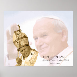 Affiches Pope John Paul II Collage Canvas