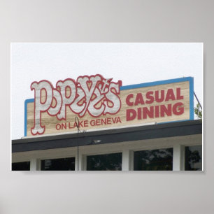 Affiches POPEYE" S CAS : DÎNER UAL (Lac Léman, WI)