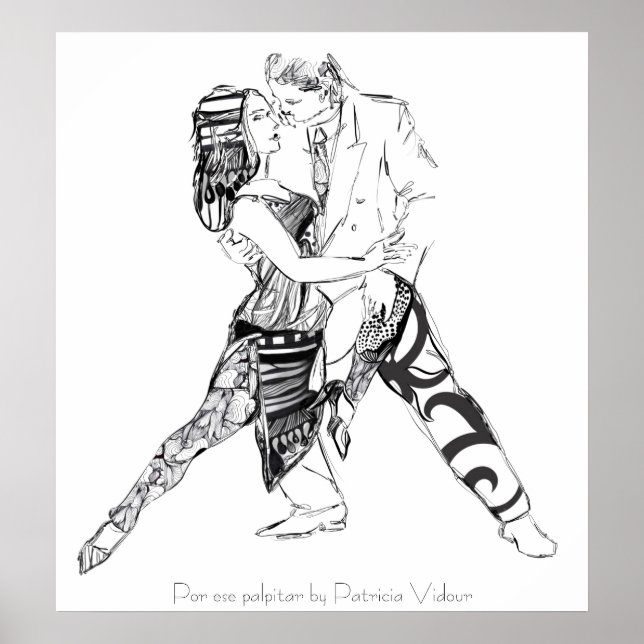 Affiches Por ese palpitar Tango (Devant)