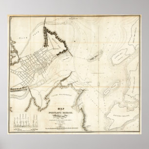 Affiches Port 1833 de Portland