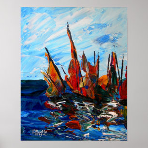 Affiches Port d'Au de Voiliers un bainet 2009