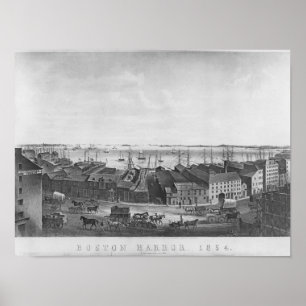 Affiches Port de Boston, 1854