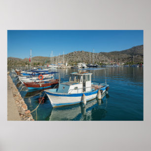 Affiches Port De Bozburun Près De Marmaris, Turquie
