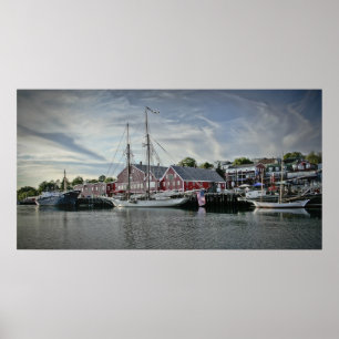 Affiches Port de Lunenburg, copie de beaux-arts de NS