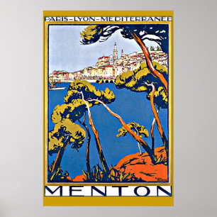 Affiches Port de Menton France