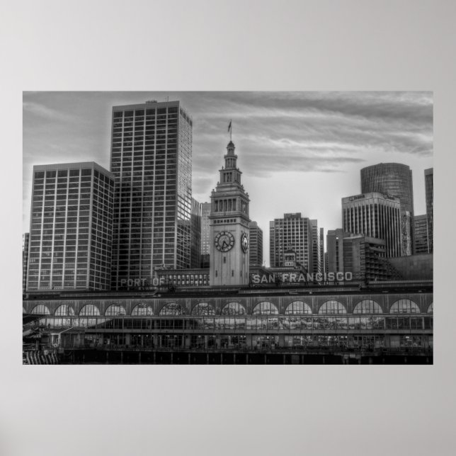 Affiches Port de San Francisco, Ferry Building (Devant)