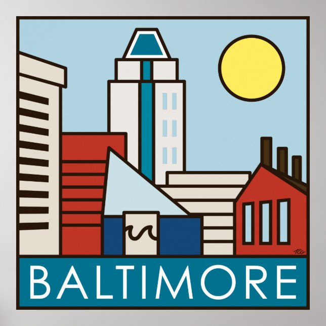 Affiches Port intérieur de Baltimore (Devant)