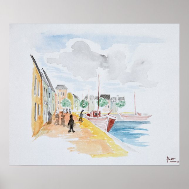 Affiches Port of Concarneau | Brittany, France (Devant)