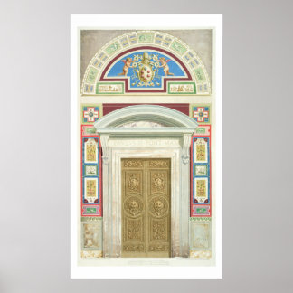 Affiches Porte de la Loggia Raphael au Vatican, de