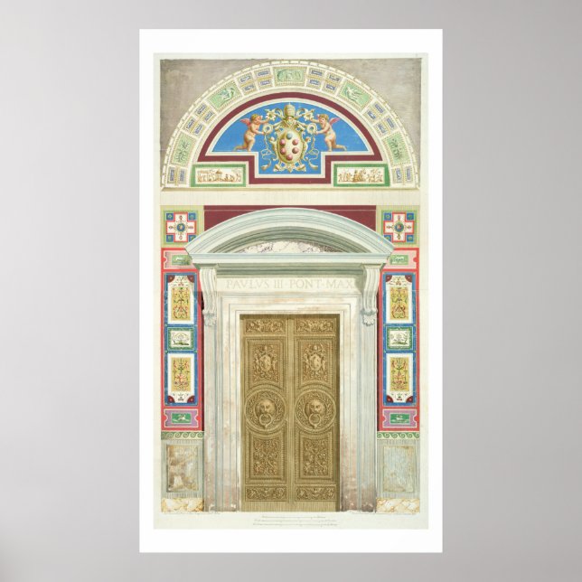 Affiches Porte de la Loggia Raphael au Vatican, de (Devant)