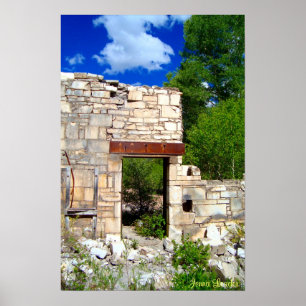 Affiches Porte de marbre