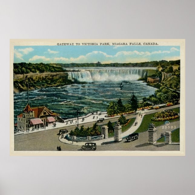 Affiches Porte d'entrée du parc Victoria, Niagara Falls, Ca (Devant)