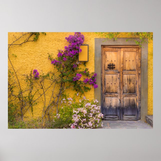 Affiches Porte en bois (Devant)