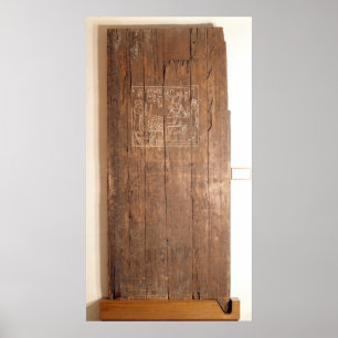 Affiches Porte en bois de la tombe de Khonsuhotep nouvelle