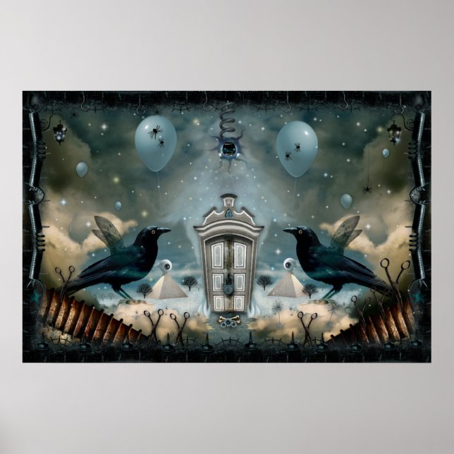 Affiches Porte Gardée De La Psyche Intérieure (Devant)