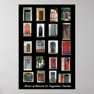 Affiches Portes du quartier historique St Augustine, Florid