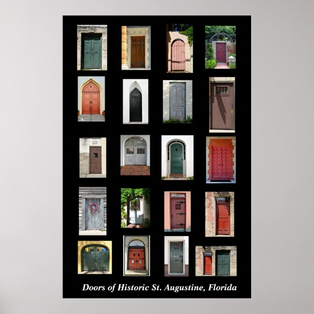 Affiches Portes du quartier historique St Augustine, Florid (Devant)