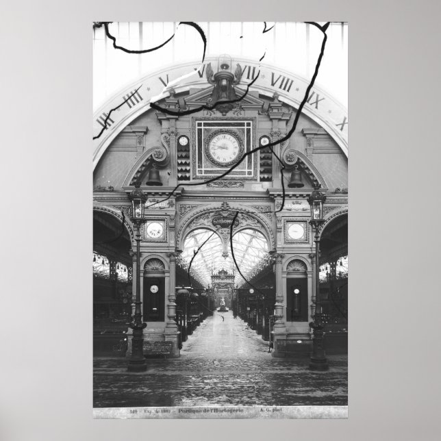 Affiches Portico du pavillon d'horologie (Devant)