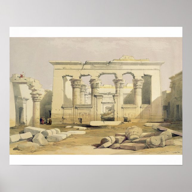 Affiches Portico of the Temple of Kalabshah, from "Egypt an (Devant)