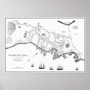 Affiches Portland, Maine avant l'incendie du Mowat, 1775