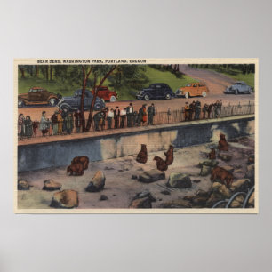 Affiches Portland, ORBear Dens à Washington Park