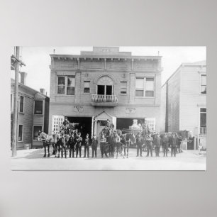 Affiches Portland, OU caserne de pompiers hippomobile et